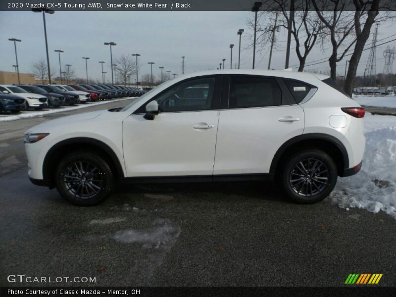 Snowflake White Pearl / Black 2020 Mazda CX-5 Touring AWD