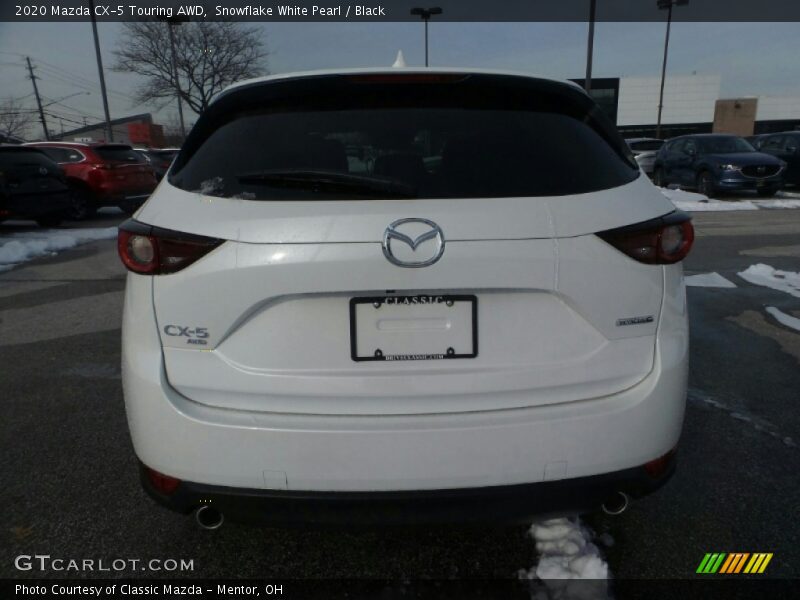 Snowflake White Pearl / Black 2020 Mazda CX-5 Touring AWD