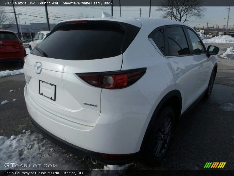Snowflake White Pearl / Black 2020 Mazda CX-5 Touring AWD