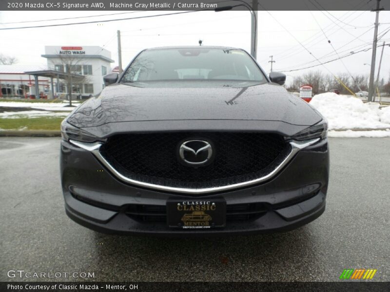 Machine Gray Metallic / Caturra Brown 2020 Mazda CX-5 Signature AWD