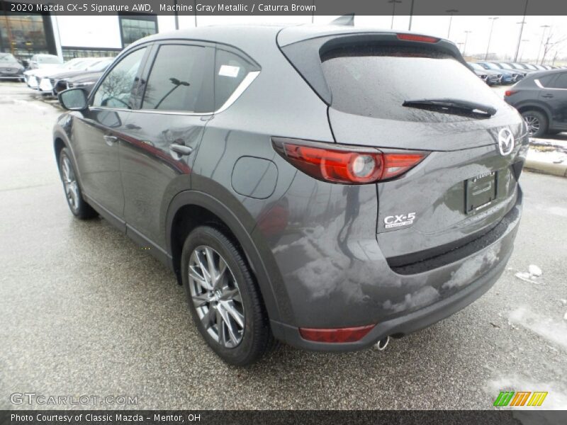 Machine Gray Metallic / Caturra Brown 2020 Mazda CX-5 Signature AWD