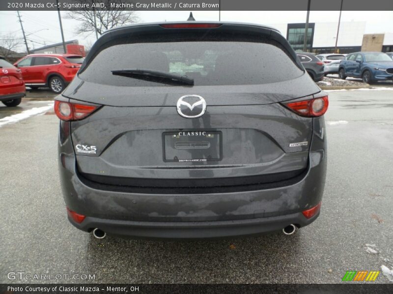 Machine Gray Metallic / Caturra Brown 2020 Mazda CX-5 Signature AWD