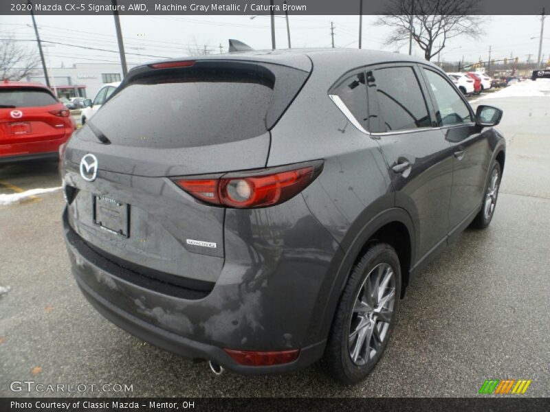 Machine Gray Metallic / Caturra Brown 2020 Mazda CX-5 Signature AWD