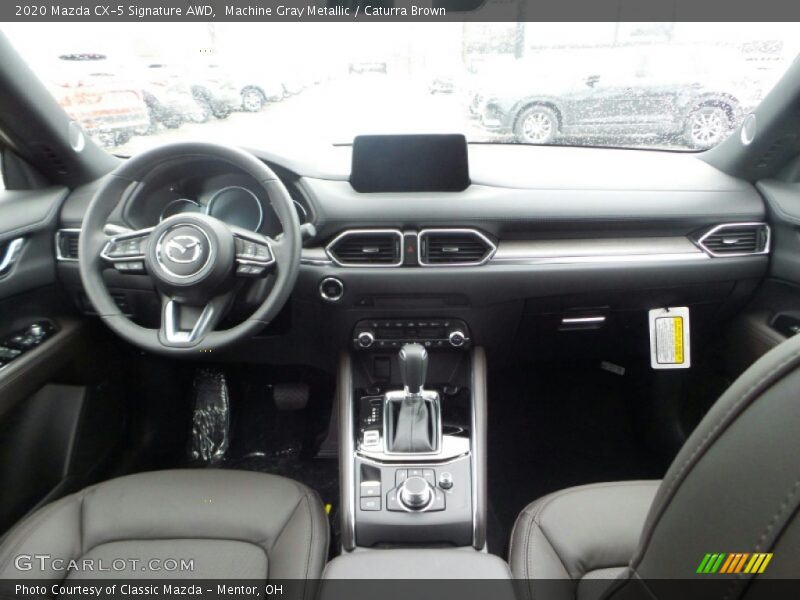 Machine Gray Metallic / Caturra Brown 2020 Mazda CX-5 Signature AWD