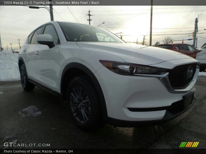 Snowflake White Pearl / Black 2020 Mazda CX-5 Touring AWD