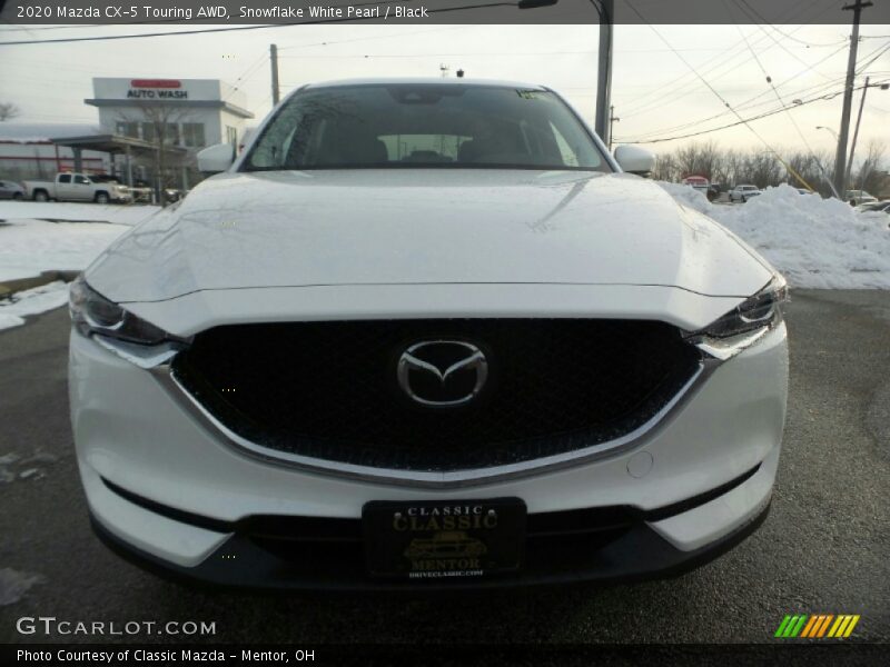 Snowflake White Pearl / Black 2020 Mazda CX-5 Touring AWD