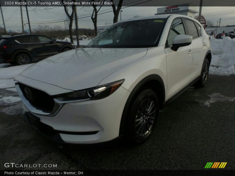 Snowflake White Pearl / Black 2020 Mazda CX-5 Touring AWD