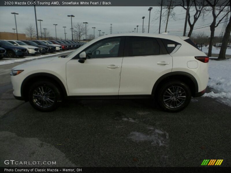 Snowflake White Pearl / Black 2020 Mazda CX-5 Touring AWD
