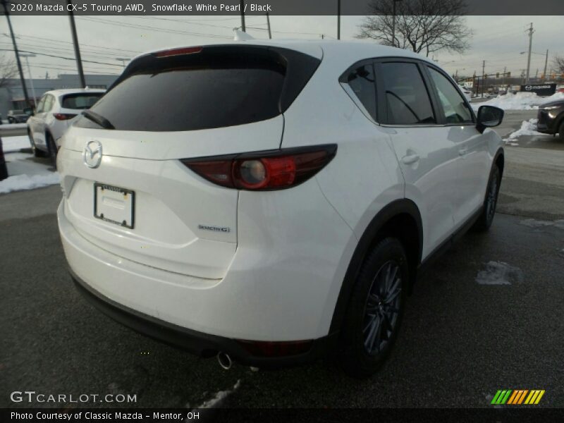 Snowflake White Pearl / Black 2020 Mazda CX-5 Touring AWD