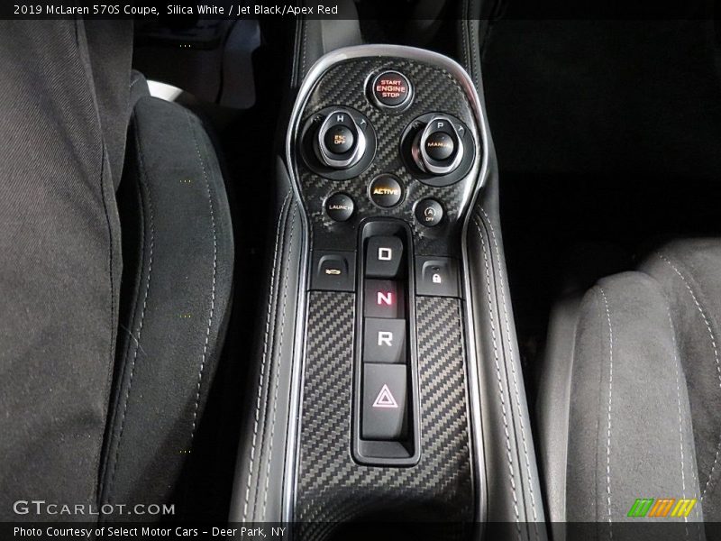 Silica White / Jet Black/Apex Red 2019 McLaren 570S Coupe