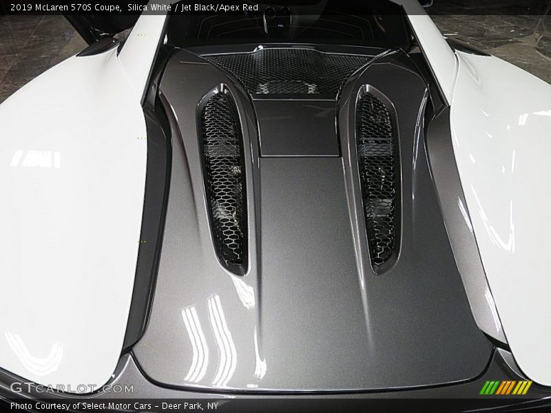 Silica White / Jet Black/Apex Red 2019 McLaren 570S Coupe