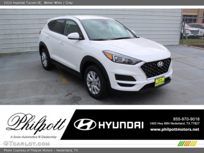 Winter White / Gray 2020 Hyundai Tucson SE
