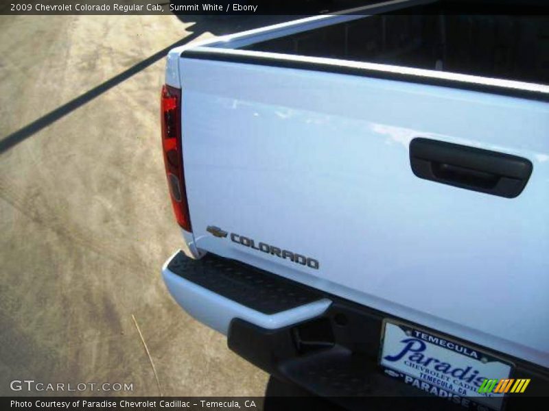 Summit White / Ebony 2009 Chevrolet Colorado Regular Cab