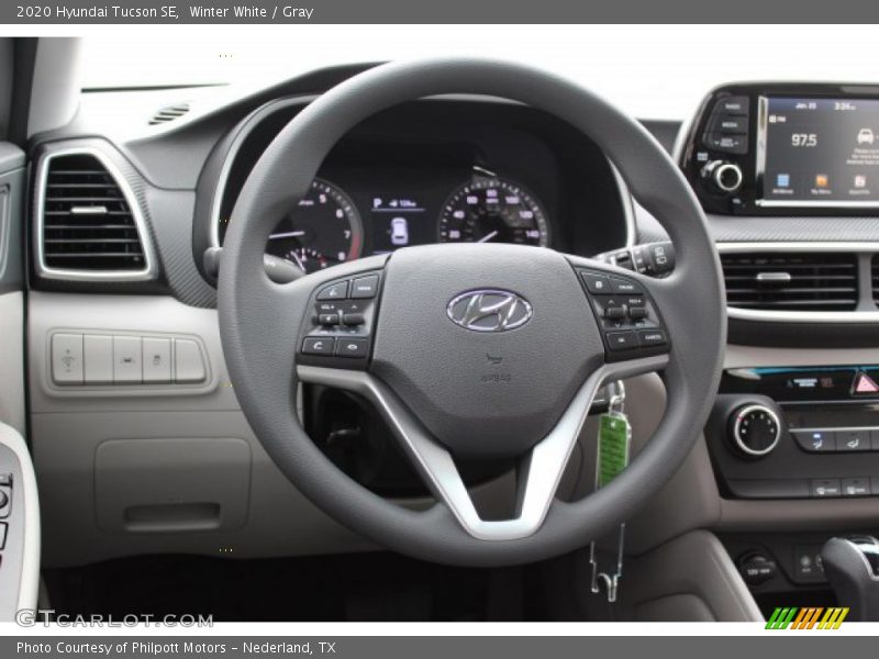 Winter White / Gray 2020 Hyundai Tucson SE