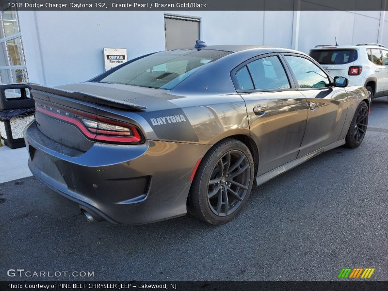 Granite Pearl / Brazen Gold/Black 2018 Dodge Charger Daytona 392