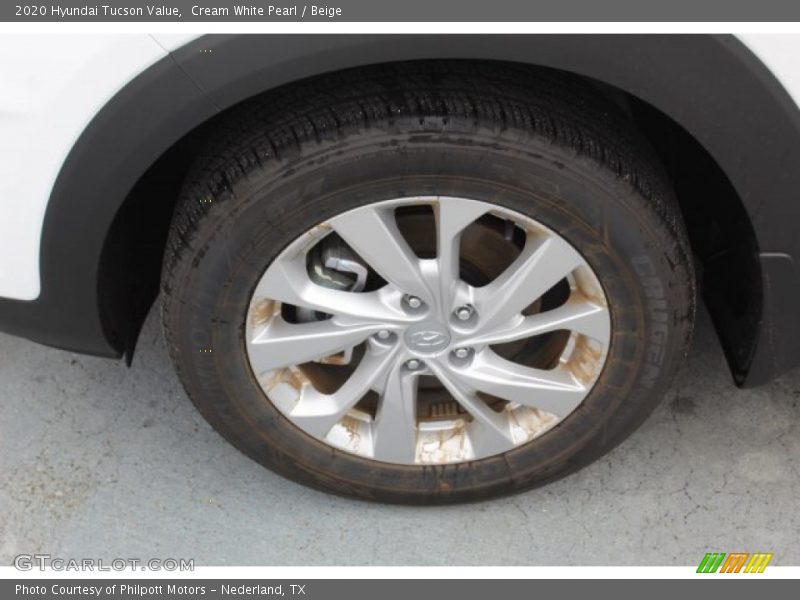 Cream White Pearl / Beige 2020 Hyundai Tucson Value