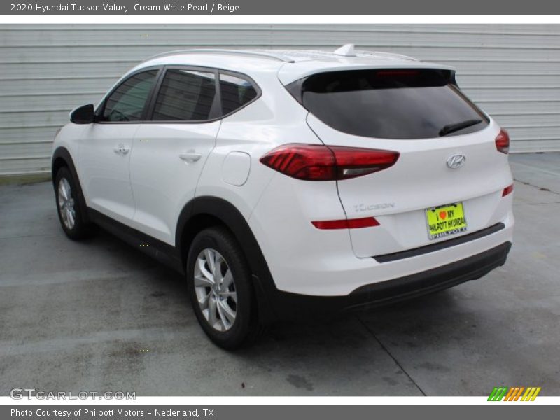 Cream White Pearl / Beige 2020 Hyundai Tucson Value