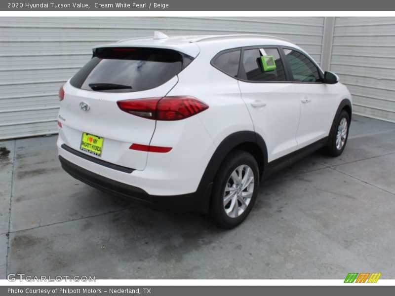 Cream White Pearl / Beige 2020 Hyundai Tucson Value