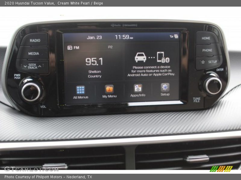 Cream White Pearl / Beige 2020 Hyundai Tucson Value