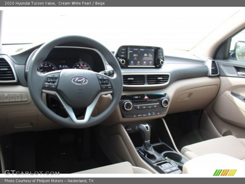 Cream White Pearl / Beige 2020 Hyundai Tucson Value