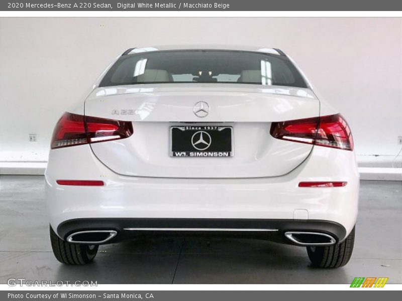 Digital White Metallic / Macchiato Beige 2020 Mercedes-Benz A 220 Sedan