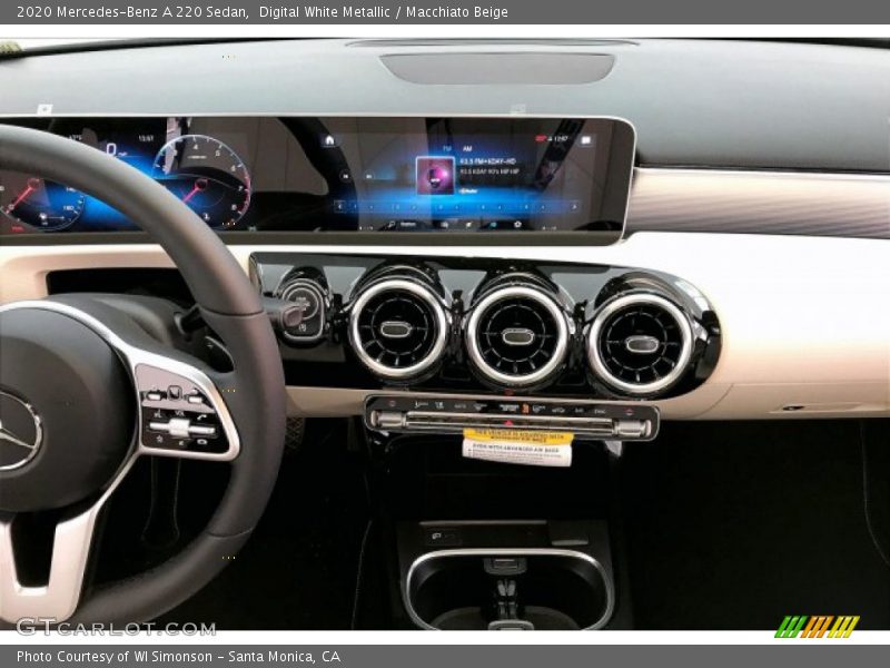 Digital White Metallic / Macchiato Beige 2020 Mercedes-Benz A 220 Sedan