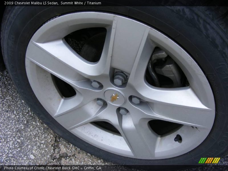 Summit White / Titanium 2009 Chevrolet Malibu LS Sedan