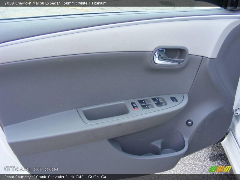 Summit White / Titanium 2009 Chevrolet Malibu LS Sedan