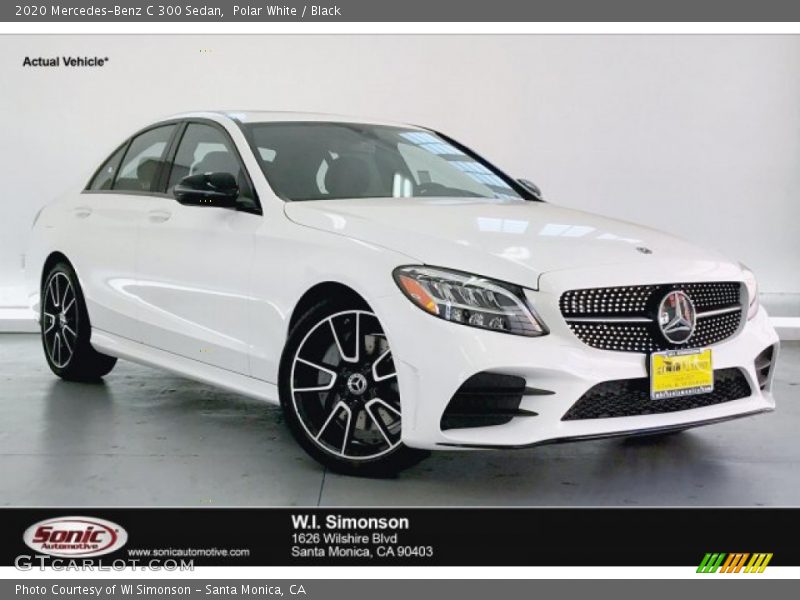 Polar White / Black 2020 Mercedes-Benz C 300 Sedan