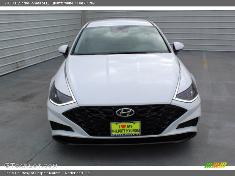 Quartz White / Dark Gray 2020 Hyundai Sonata SEL