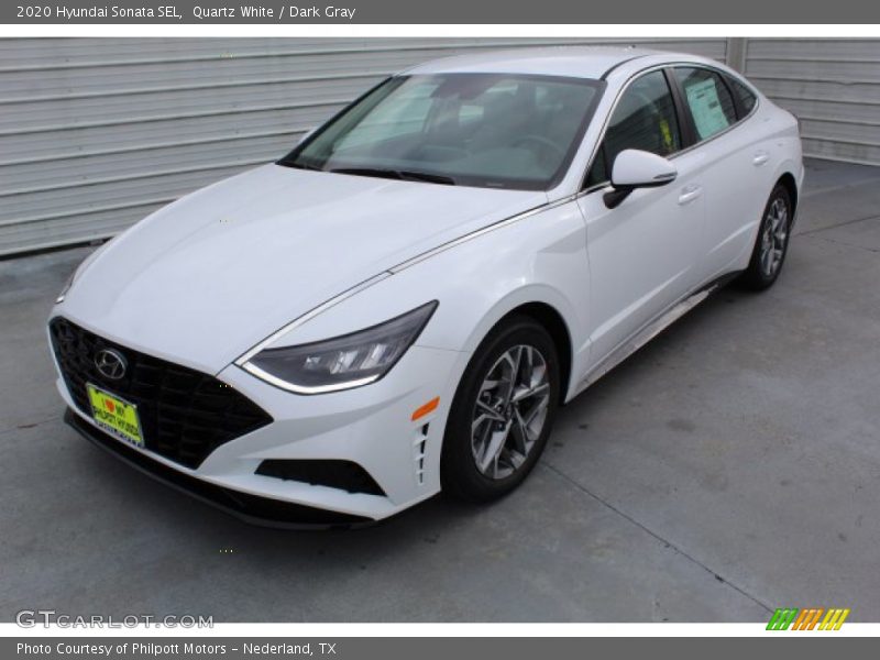 Quartz White / Dark Gray 2020 Hyundai Sonata SEL
