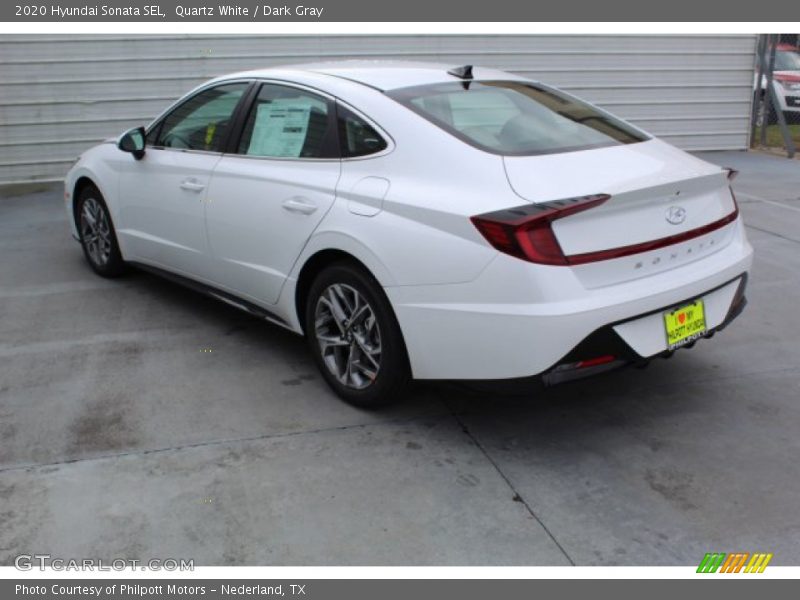Quartz White / Dark Gray 2020 Hyundai Sonata SEL