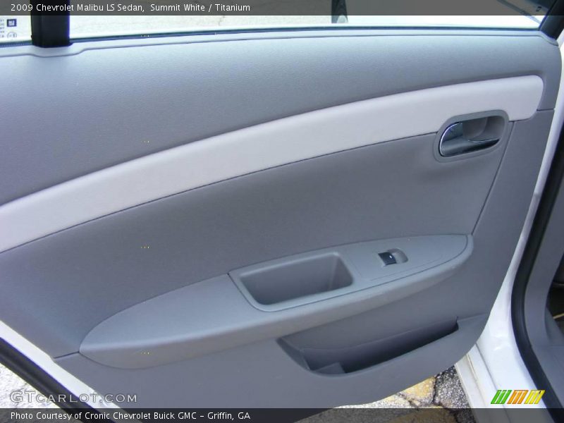 Summit White / Titanium 2009 Chevrolet Malibu LS Sedan