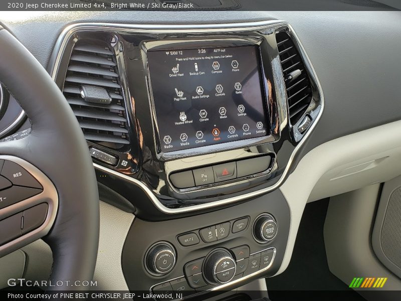 Bright White / Ski Gray/Black 2020 Jeep Cherokee Limited 4x4