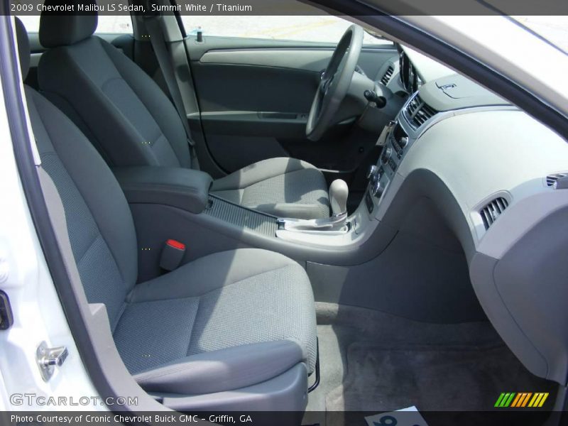 Summit White / Titanium 2009 Chevrolet Malibu LS Sedan