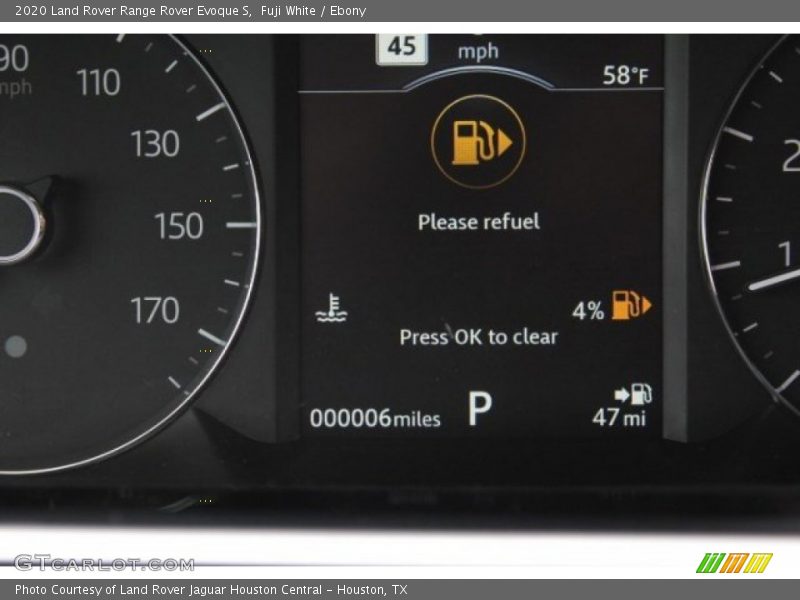 Fuji White / Ebony 2020 Land Rover Range Rover Evoque S