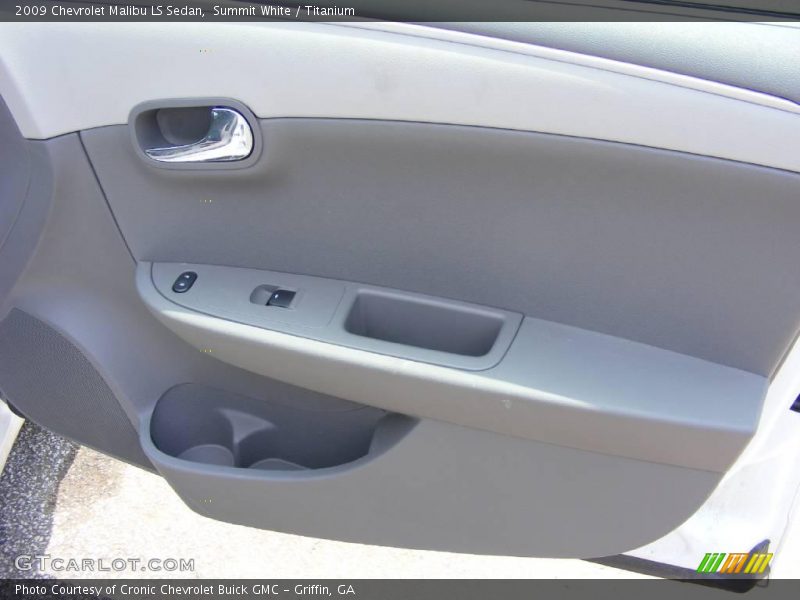 Summit White / Titanium 2009 Chevrolet Malibu LS Sedan