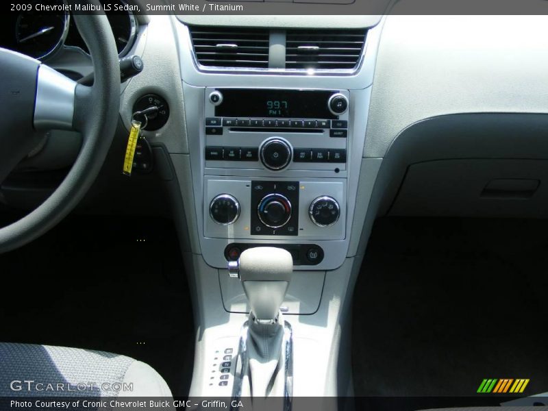 Summit White / Titanium 2009 Chevrolet Malibu LS Sedan