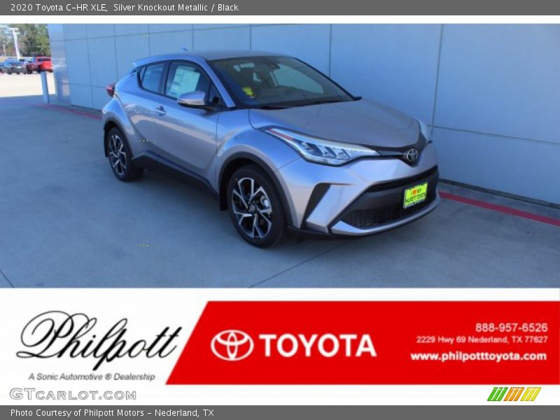 Silver Knockout Metallic / Black 2020 Toyota C-HR XLE