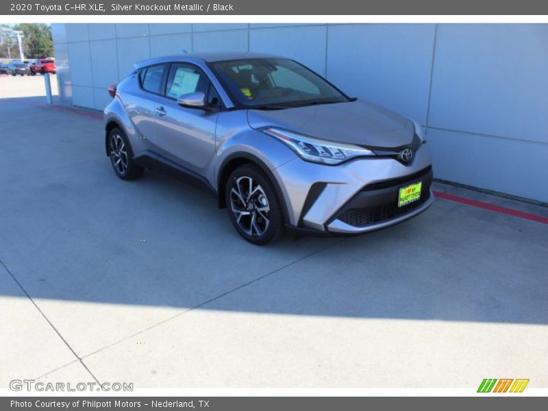 Silver Knockout Metallic / Black 2020 Toyota C-HR XLE