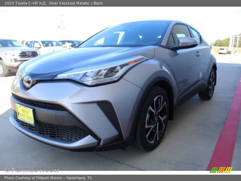 Silver Knockout Metallic / Black 2020 Toyota C-HR XLE