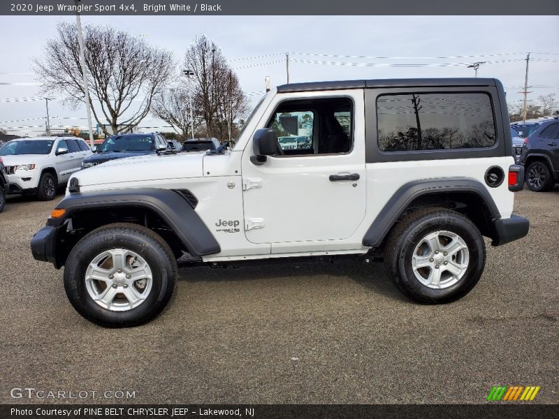 Bright White / Black 2020 Jeep Wrangler Sport 4x4
