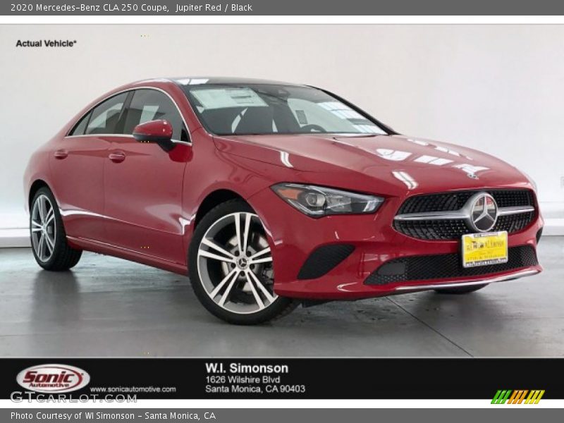 Jupiter Red / Black 2020 Mercedes-Benz CLA 250 Coupe