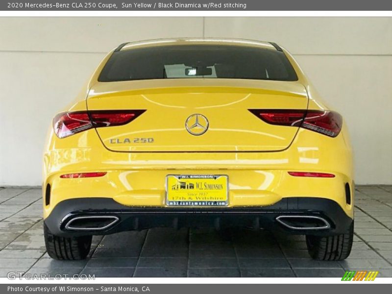 Sun Yellow / Black Dinamica w/Red stitching 2020 Mercedes-Benz CLA 250 Coupe