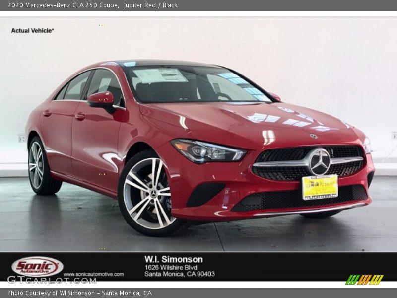 Jupiter Red / Black 2020 Mercedes-Benz CLA 250 Coupe