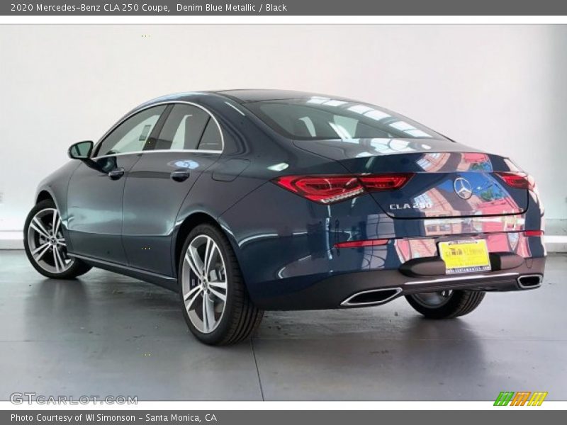 Denim Blue Metallic / Black 2020 Mercedes-Benz CLA 250 Coupe