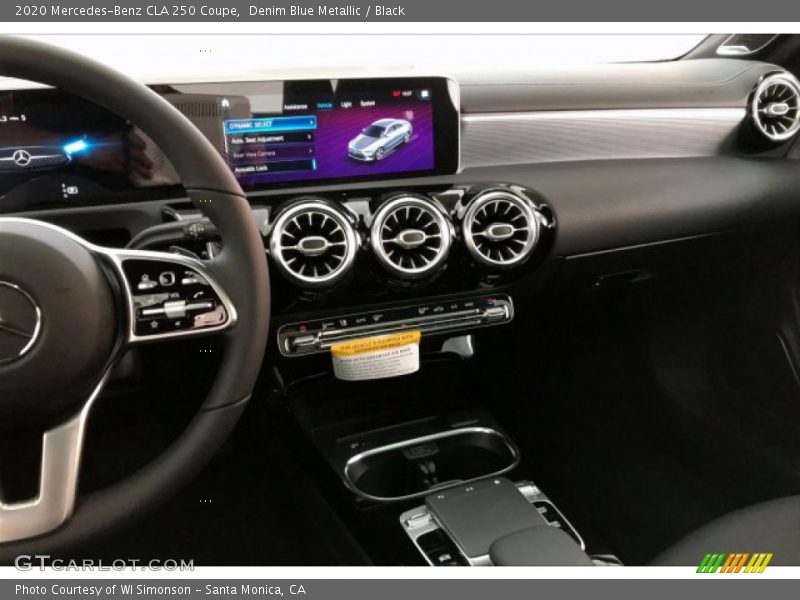 Denim Blue Metallic / Black 2020 Mercedes-Benz CLA 250 Coupe