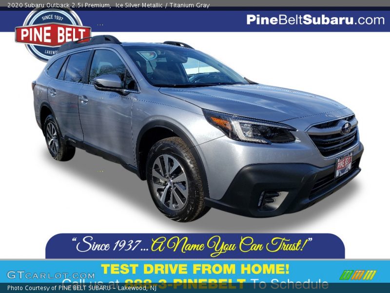 Ice Silver Metallic / Titanium Gray 2020 Subaru Outback 2.5i Premium