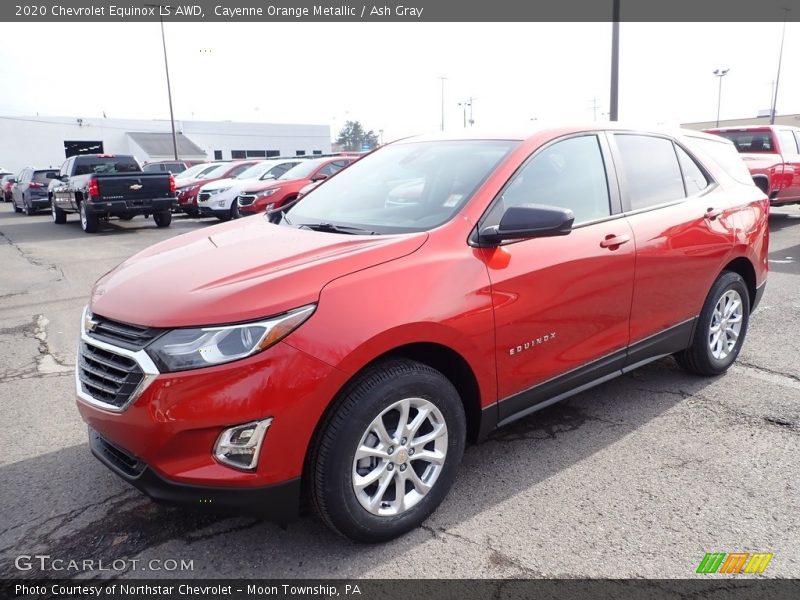 Cayenne Orange Metallic / Ash Gray 2020 Chevrolet Equinox LS AWD