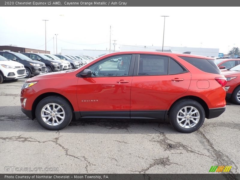 Cayenne Orange Metallic / Ash Gray 2020 Chevrolet Equinox LS AWD
